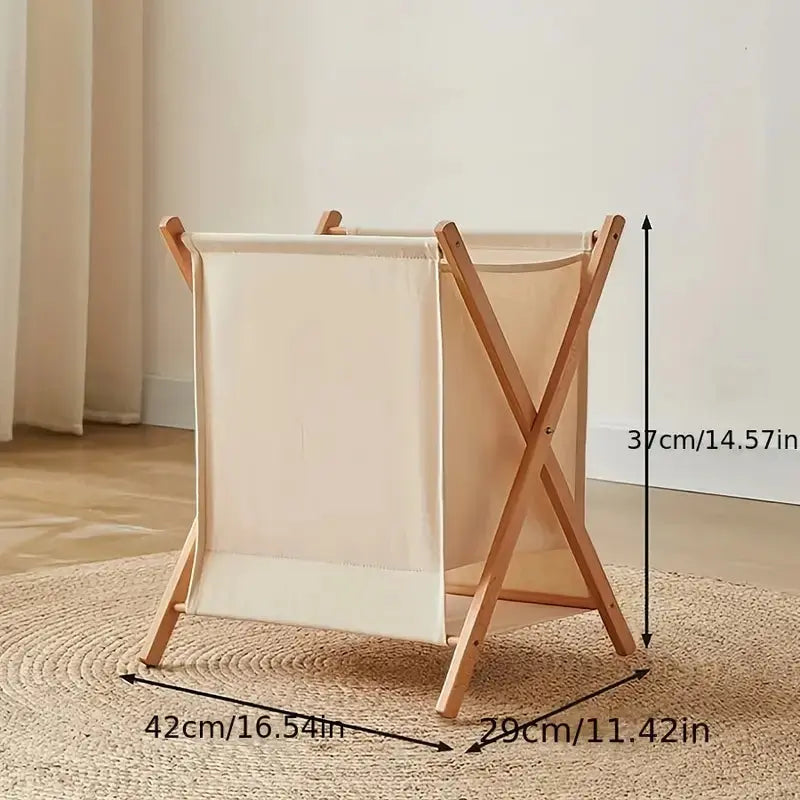 Laundry Basket - Solid Wood