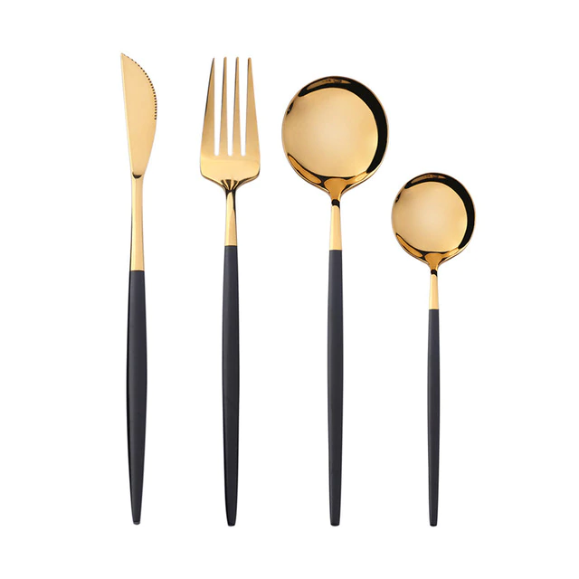 4Pcs Two-Tone Cutlery Set