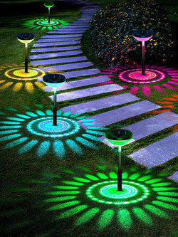 4 Pieces Solar Landscape Path Lighting for Outdoor