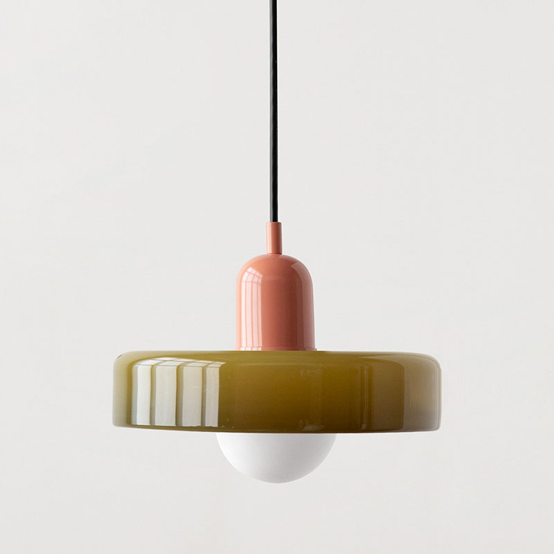 Bauhaus Pendant Lamp – Colored Glass Stylish Design