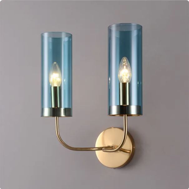 Miravique Sconce with Flute Glass Shade Pendent Lamp