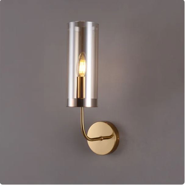 Miravique Sconce with Flute Glass Shade Pendent Lamp