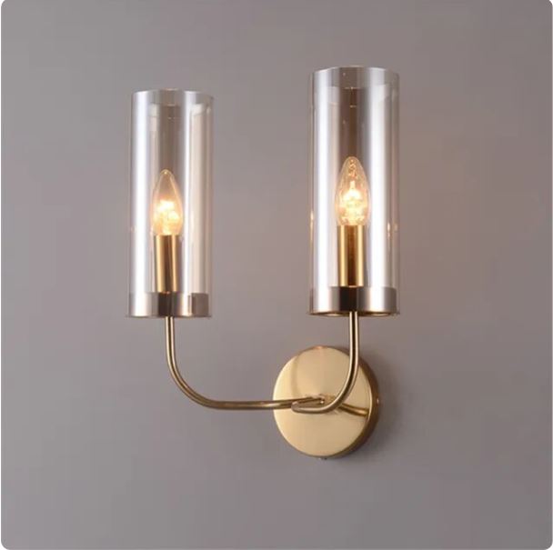 Miravique Sconce with Flute Glass Shade Pendent Lamp