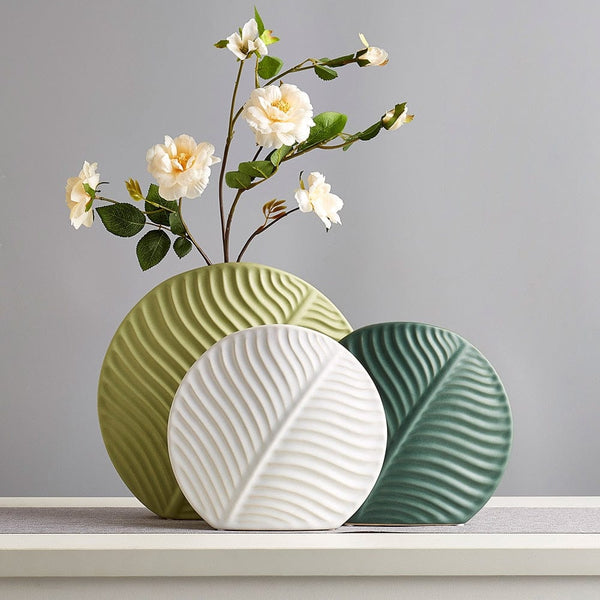 Foliage Round Vase