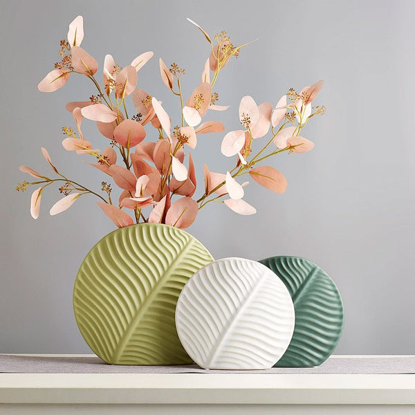 Foliage Round Vase