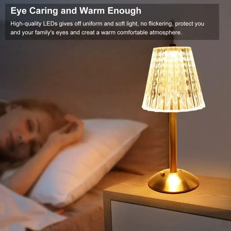 UniGlow - Dimmable Crystal Decor Table Lamp