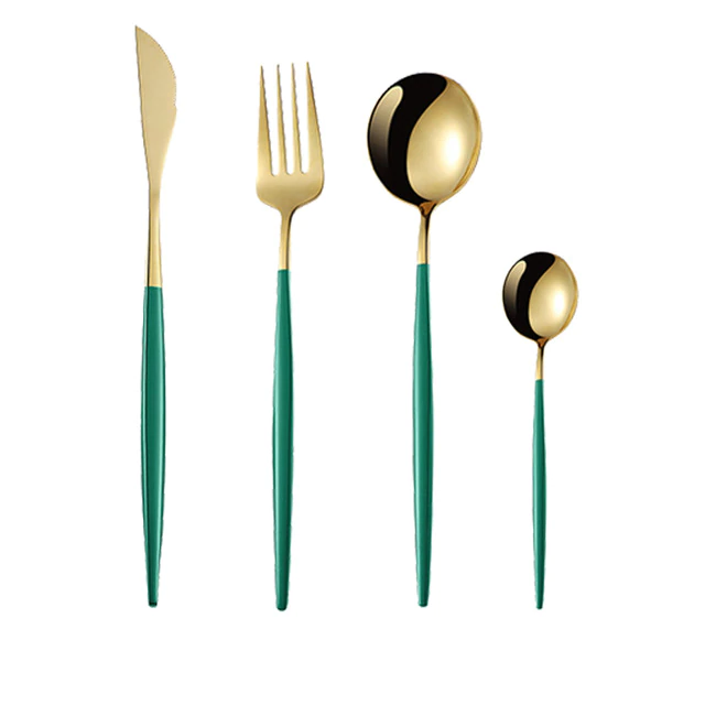 4Pcs Two-Tone Cutlery Set