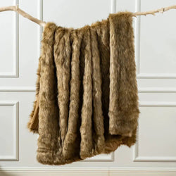 Faux Fur Ombre Throw