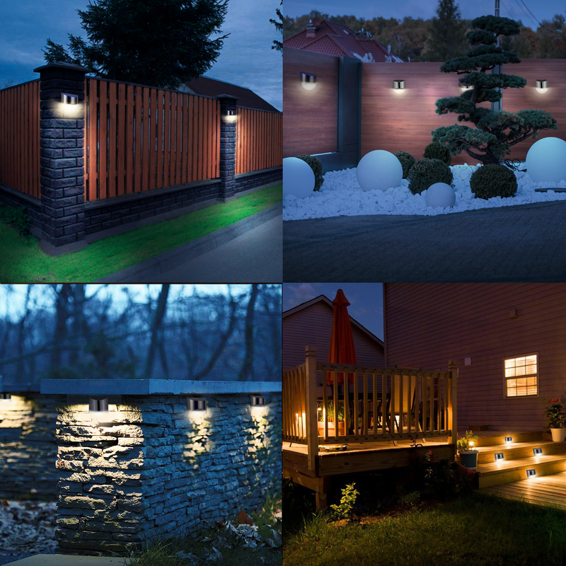 EcoSteel - Waterproof Solar LED Outdoor Wall Lights