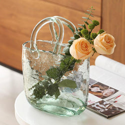 Glass Basket Vase