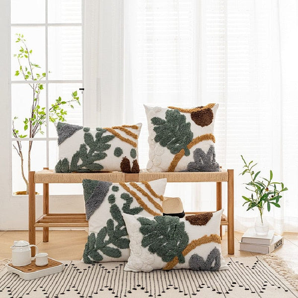 Foliage Tuft Pillow Cover