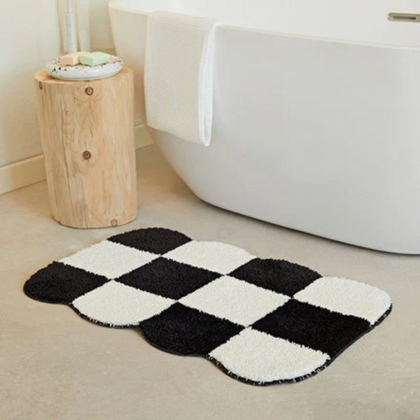 Soft Checkered Carpet Rug