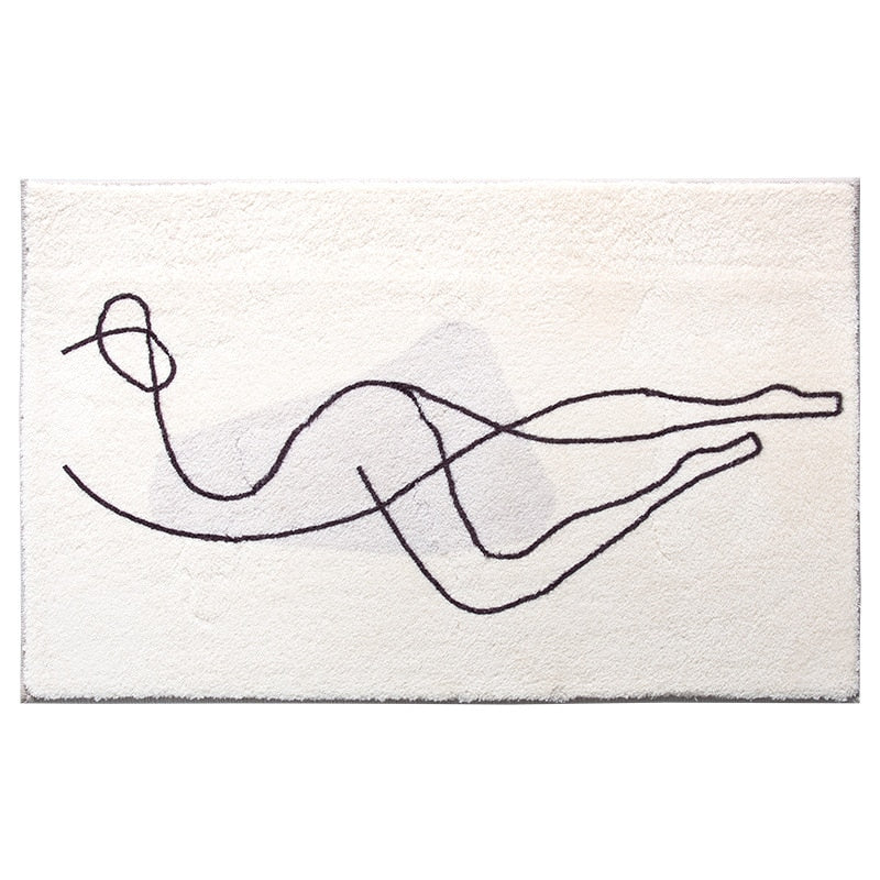 Human Doodle Anti-Slip Bath & Floor Mat