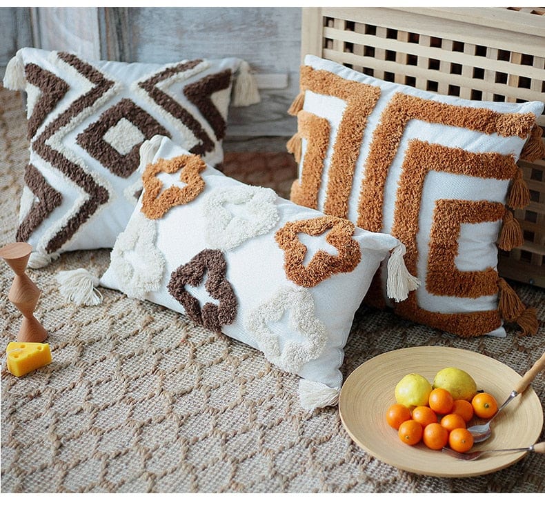 Moroccan Tuft Pillow Cover