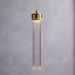 Ripple Drop Tube LED Pendant & Chandelier Light