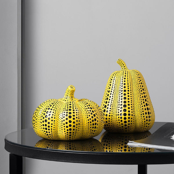 Kusama Yayoi Style Pumpkin Sculptures