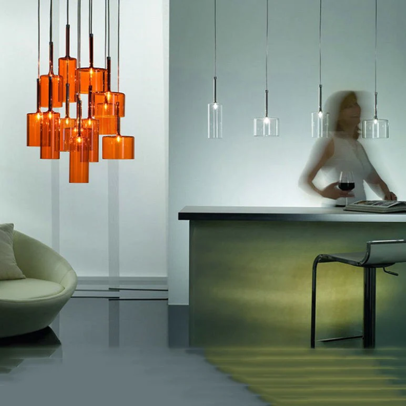 Sculptural Glass Loft Pendant & Chandelier Lights