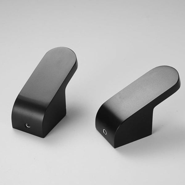 Miravique Black Aluminium Robe Wall Hooks