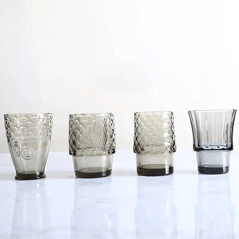 Koi Fish Stackable Glass Cup Set