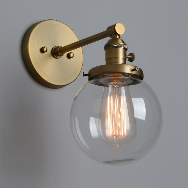 Miravique - Glass Globe Wall Sconce