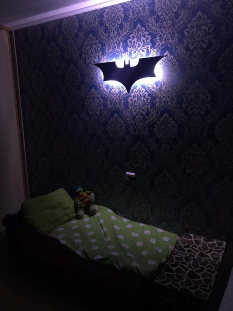 Batman LED Wall Light with Wireless Remote Control and Color Change