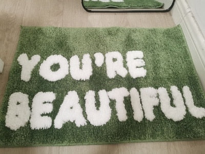 You're Beautiful Bath Mat