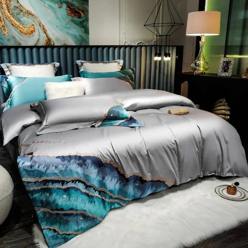 Whimsical Waters Duvet Cover Set - Egyptian Cotton