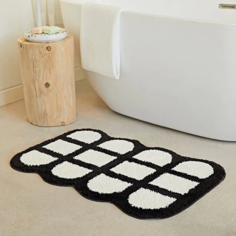 Soft Checkered Carpet Rug