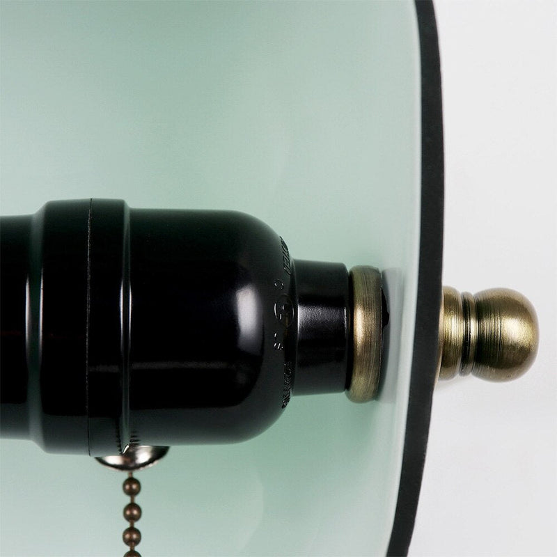 Miravique Vintage Green Banker Wall Lamp