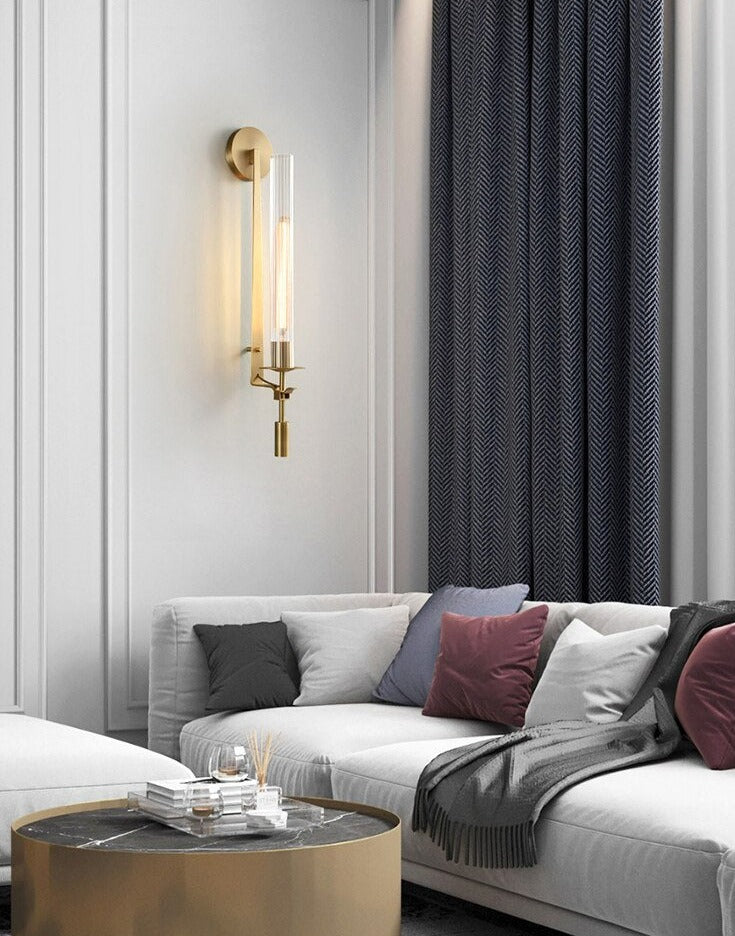 Miravique - Modern Fluted Glass Wall Sconce