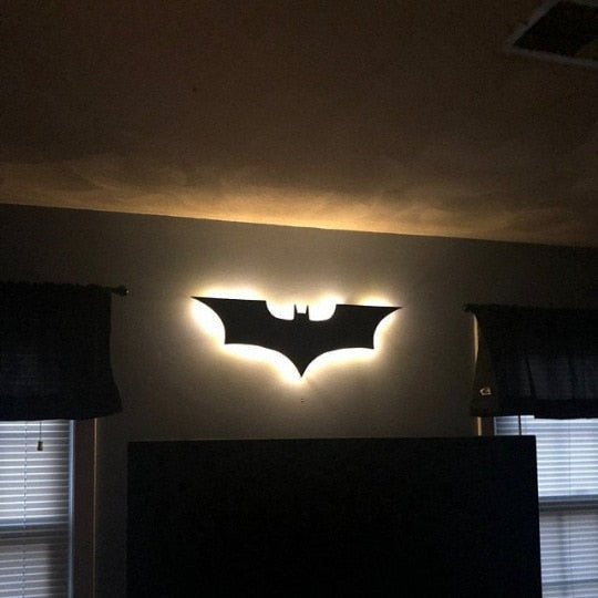 Batman LED Wall Light with Wireless Remote Control and Color Change