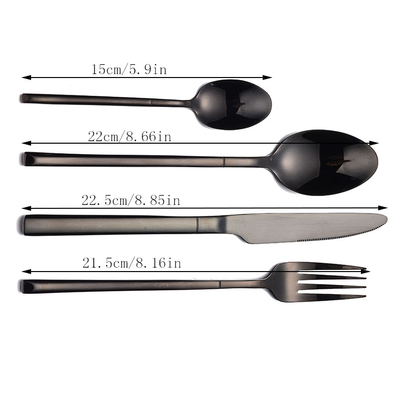 Miravique - Modern Stainless Steel Silverware Set