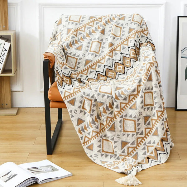 Navajo Style Retro Throw Blanket