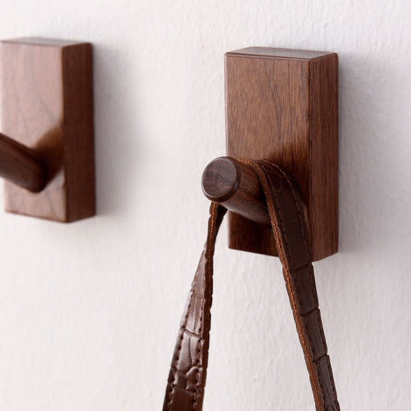 Miravique Wooden Rectangular Wall Hooks