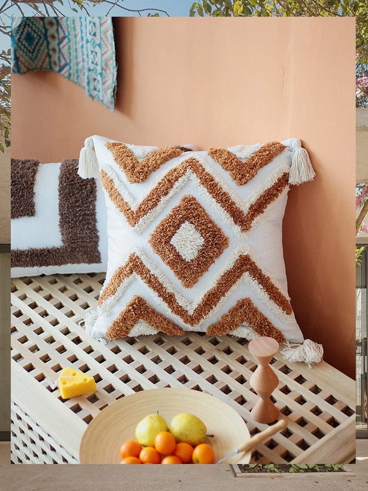 Moroccan Tuft Pillow Cover