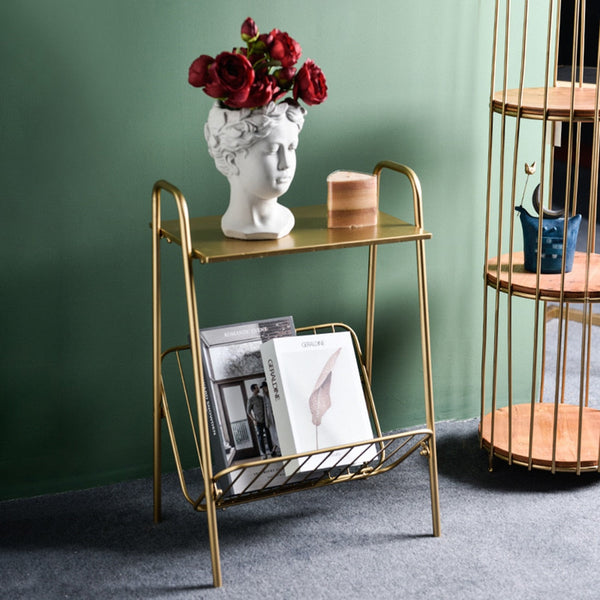 Miravique Metal Side Table Rack