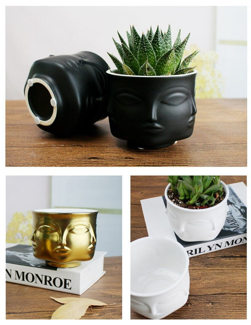 Visage Ceramic Planter