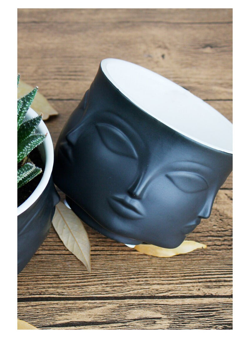 Visage Ceramic Planter