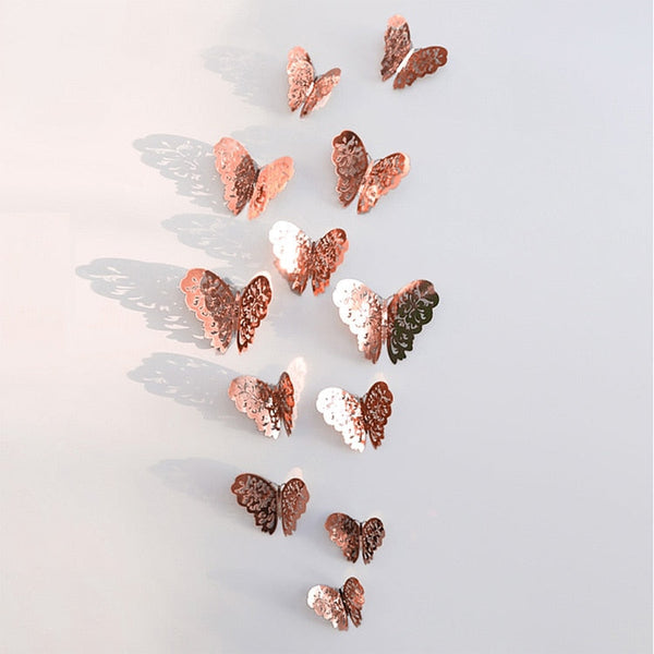 3D Butterfly Wall Stickers – Elegant Wedding & Party Decor for Stunning Visual Appeal