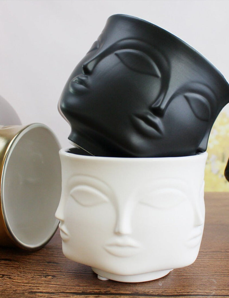 Visage Ceramic Planter