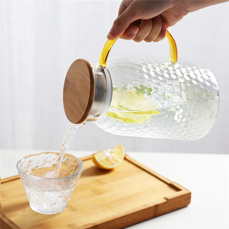 Heatproof Stippled Glass Jug