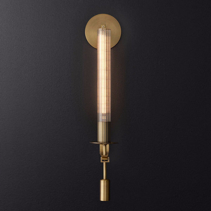 Miravique - Modern Fluted Glass Wall Sconce