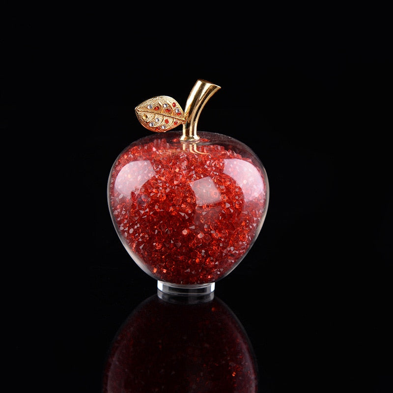 Miravique Handmade Crystal Apple Figurine