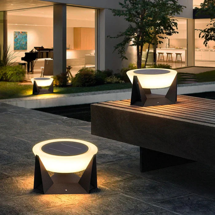 Luxury Outdoor Solar Lamp - Weatherproof LED Garden Light with Remote Control