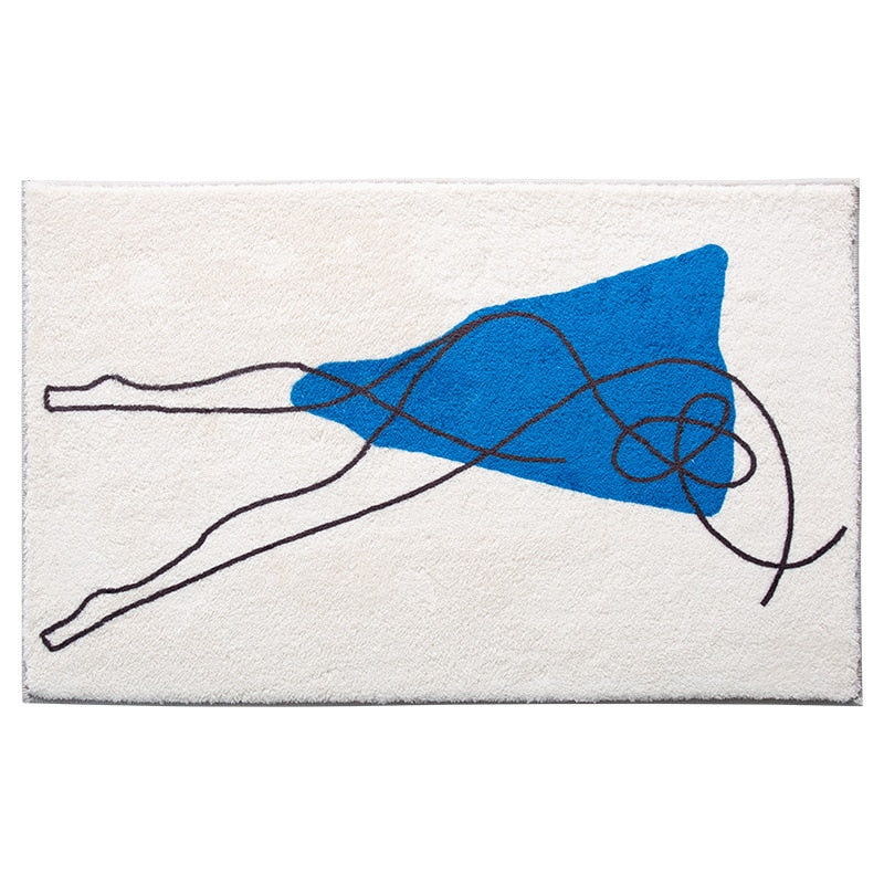 Human Doodle Anti-Slip Bath & Floor Mat