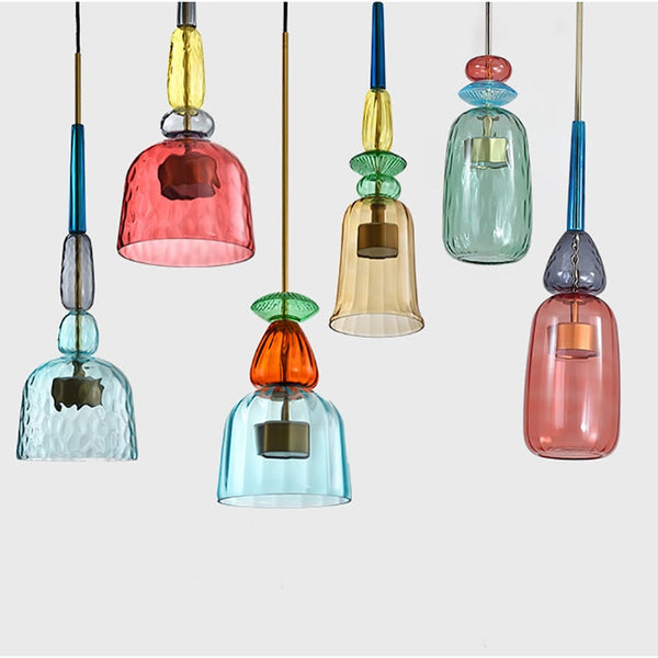 Miravique Glass Candy Pendant Lights