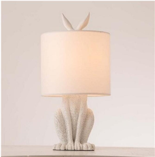 Miravique Cast Resin Rabbit Table Lamp