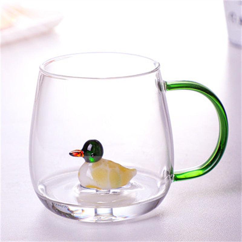 Farmland 3D Animal Glass Drinking Cups