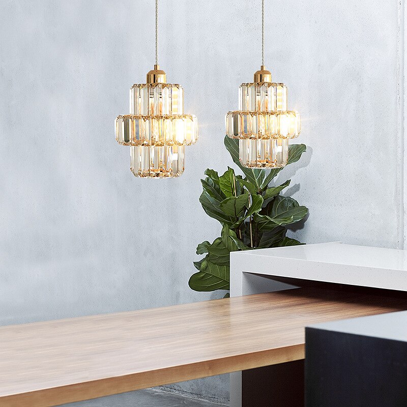 Luxury Golden Crystal Pendant Lamp