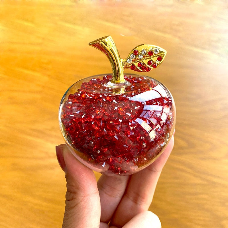 Miravique Handmade Crystal Apple Figurine